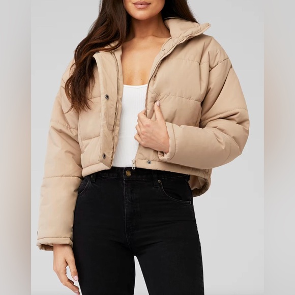 The Fifth Label Jackets & Blazers - The Fifth Label Nadine Cropped Puffer Jacket Coat Cream Snow Winter Gear Size XS